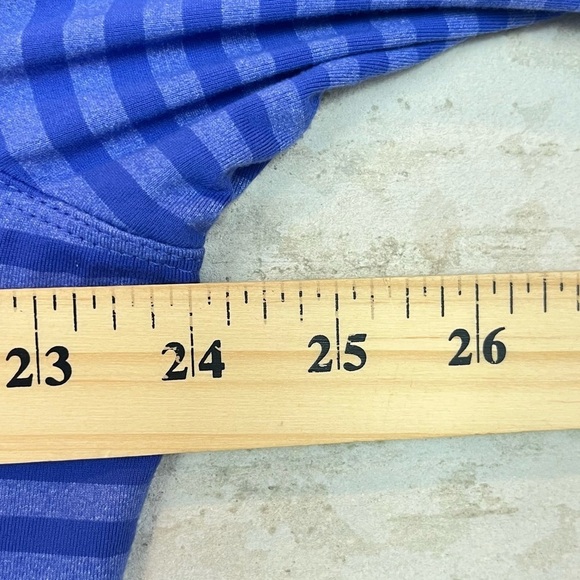 COOLIBAR Womens UPF 50+ Long Sleeve Polo XL Blue Striped - Picture 16 of 16